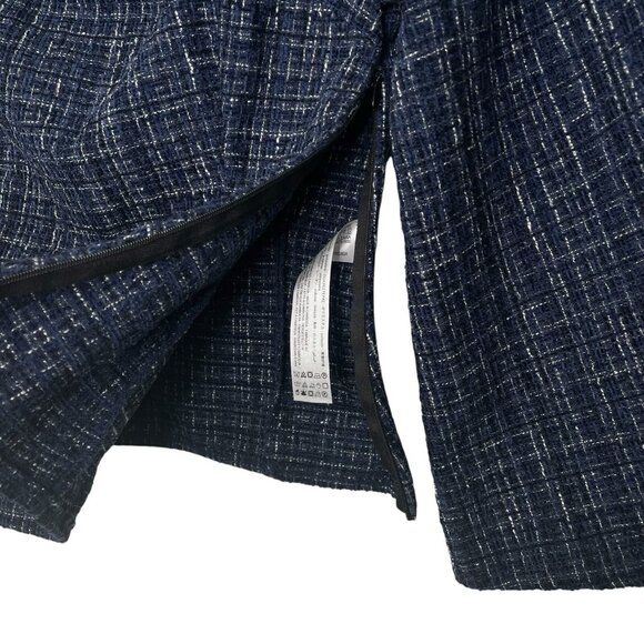 Zara Womens Top Size XS Tweed Textured Structured Off The Shoulder Flare Sleeves - Picture 3 of 7